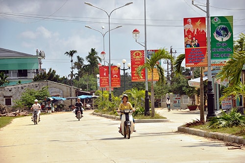 Diện mạo nông thôn mới Điện Phong, Gò Nổi. Ảnh: VINH ANH