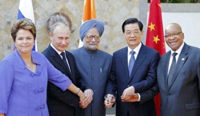 Các nhà lãnh đạo thành viên của BRICS tại hội nghị thượng đỉnh 2012.