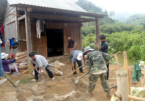 Khởi công xây dựng nhà “Nghĩa tình Trường Sơn”.