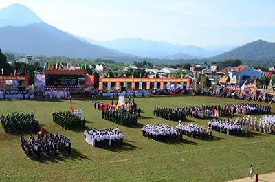 Quan cảnh buổi lễ. Ảnh: Đăng Khoa.