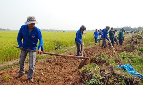 Tuổi trẻ luôn là lực lượng xung kích trong các phong trào thi đua ở cơ sở.