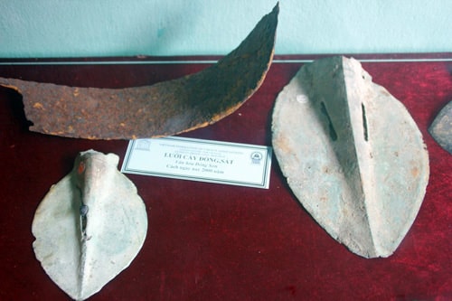 Copper and iron ploughshares of Dong Son civilization – around 2,00o years ago.