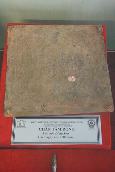 Copper piece of armor plates of Dong Son civilisation.