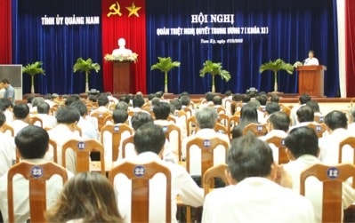 Quang cảnh hội nghị sáng 7.8