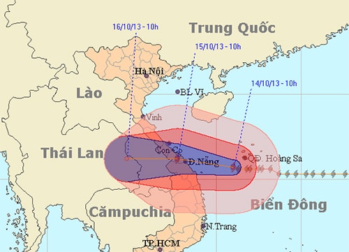 Ảnh: Trung tâm Dự báo Khí tượng Thủy văn Trung ương