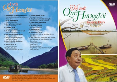 Bìa DVD nhạc “Về với quê hương tôi”.