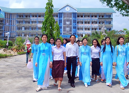 Sinh viên trường Đại học Quảng Nam. Ảnh: Minh Hải.