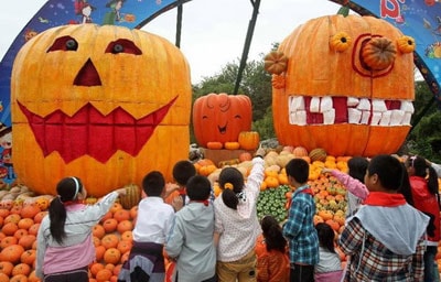 Đèn lồng của chàng Jack, biểu tượng của Halloween. (Ảnh: xinhua.net)