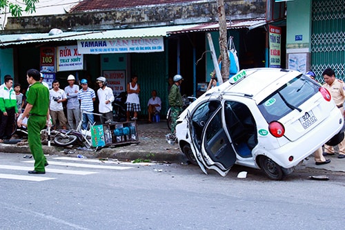 Hiện trường vụ tại nạn.