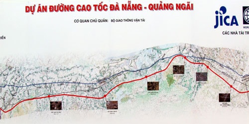 Map of the Da Nang-Quang Ngai Expressway