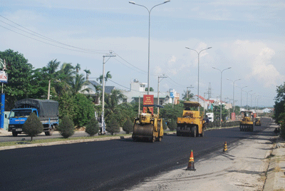 Đảm nhận làm chủ đầu tư dự án mở rộng QL 1 đoạn từ Hòa Cầm - Vĩnh Điện, Công ty 545 đã vượt tiến độ 3 tháng.