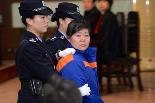Bà Zhang Shuxia tại tòa án.