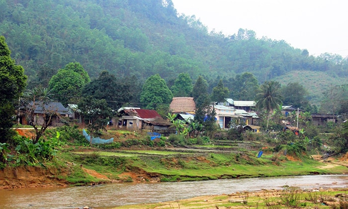 Thắm xanh làng vùng cao những ngày đầu xuân. 