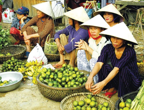 Chợ Trung Phước.Ảnh: Vũ Công Điền