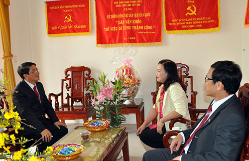 Bí thư Tỉnh ủy Nguyễn Đức Hải thăm Ban Dân vận