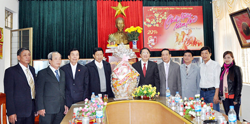 Bí thư Tỉnh ủy Nguyễn Đức Hải thăm Hội Cựu chiến binh tỉnh.