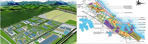 Diagrams of The North Chu Lai Industrial Zone and The Chu Lai Open Economic Zone