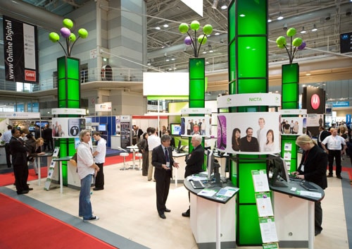 một khu triển lãm tại CeBIT 2014.