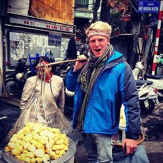 Trying to be a peddler in Hoi An.