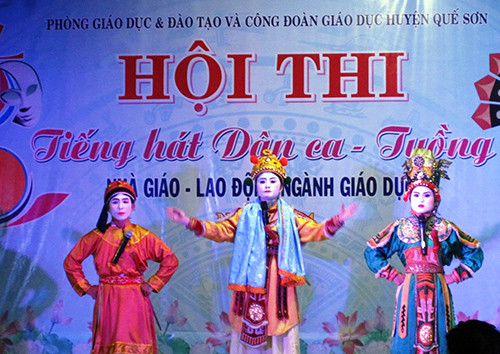 Một tiết mục biểu diễn tại hội thi.