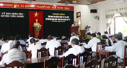 Ngăn chặn tệ nạn ma túy đang là vấn đề cấp thiết đối với huyện Tiên Phước. Ảnh: D.L