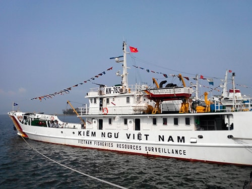 A ship of the  Fisheries Suveillance Force of Vietnam.