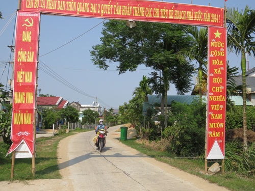 Quảng Đại 2 (Đại Cường) là thôn đi đầu trong phong trào “Toàn dân tham gia bảo vệ ANTQ”. Ảnh: H.L