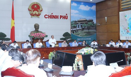 Quang cảnh phiên họp Ban Chỉ đạo CCHC của Chính phủ. Ảnh VGP/Lê Sơn