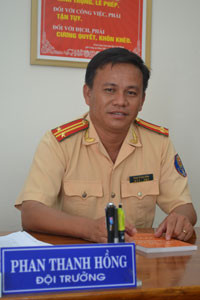 Trung tá Phan Thanh Hồng. Ảnh: C.T