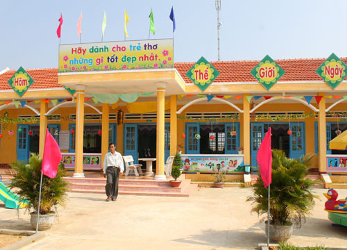 Giáo dục Phú Ninh  đang là điểm sáng của tỉnh. Ảnh: X.N