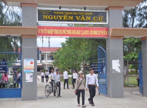 Trường THPT Nguyễn Văn Cừ (Quế Sơn).Ảnh: X.PHÚ