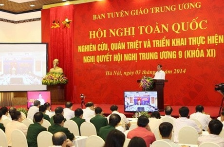  Ủy viên Bộ Chính trị, Thường trực Ban Bí thư Trung ương Đảng Lê Hồng Anh phát biểu tại hội nghị. Ảnh: TTXVN