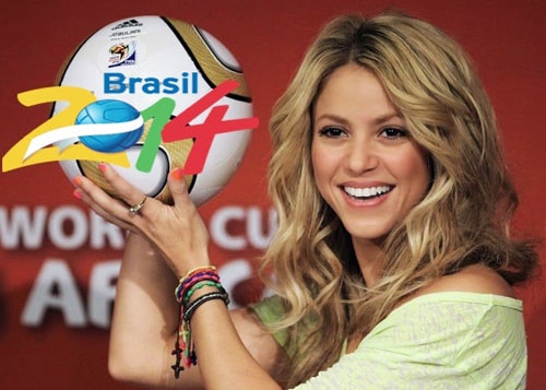 Ca sĩ Shakira sẽ “cháy hết” mình với La La La, bế mạc World Cup 2014.