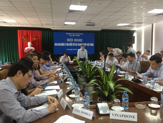Thứ trưởng Bộ TT&TT Lê Nam Thắng phát biểu chỉ đạo Hội nghị giao ban Quản lý Nhà nước với các doanh nghiệp viễn thông sáng 15.7