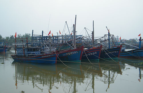 Tàu đánh bắt xa bờ của xã Bình Minh – Thăng Bình.