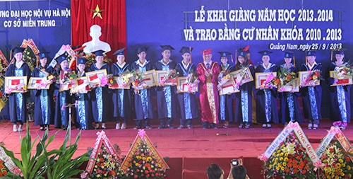 Cơ sở miền Trung Trường Đại học Nội vụ Hà Nội - một trong những cơ sở đào tạo phát triển nguồn nhân lực nội vụ đạt chất lượng hiện nay. (X.L)