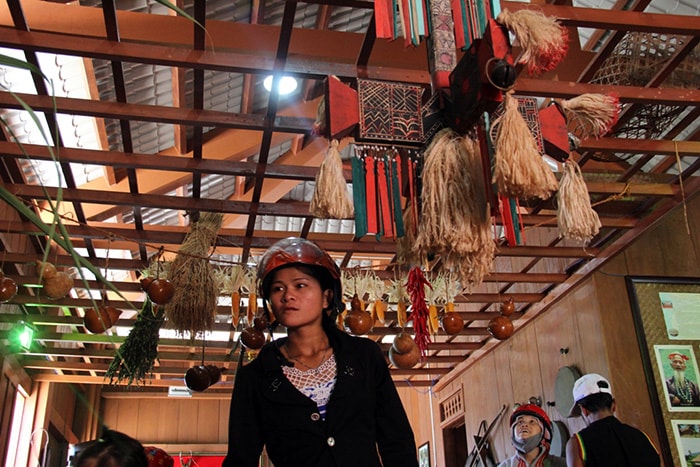 Local traditional products were displayed at the exhibition space of the festival.