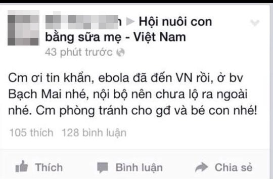 Ảnh chụp lại từ Facebook
