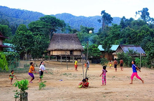 Một góc làng Aur.