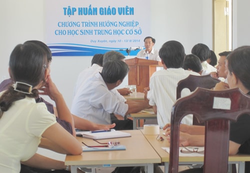 Lớp tập huấn đã hình thành nhiều kinh nghiệm trong việc hướng nghiệp cho GV, CBQL.