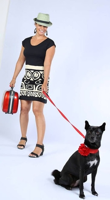 Chili, a dog with 5 years old, lovingly chosen as the mascot for the fashion brand to convey messages urging people to love and protect dogs. 
