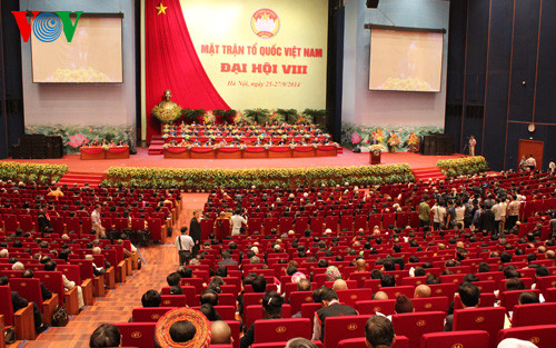 Toàn cảnh lễ khai mạc Đại hội đại biểu toàn quốc lần thứ VIII MTTQ Việt Nam