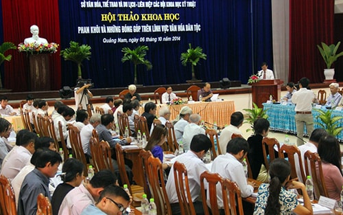 Hội thảo thu hút khá đông các nhà khoa học, nhà nghiên cứu văn hóa, lịch sử, nhà văn, nhà báo…