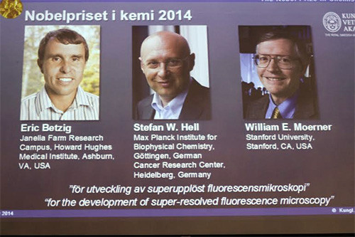 3 nhà khoa học của Giải Nobel Hóa học năm 2014. Ảnh: Ideastream.