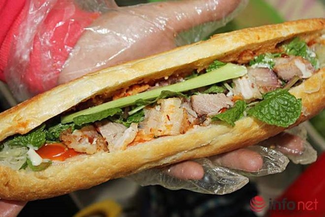 Bánh mì heo quay Đà Nẵng mang hương vị miền Trung