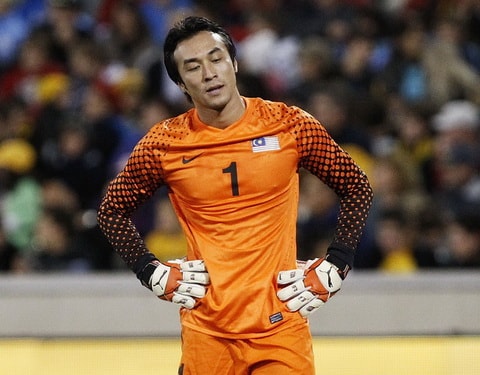Thủ thành Khairul Fahmi Che Mat của đội tuyển Malaysia