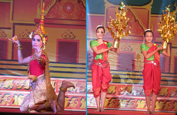 Trình diễn trang phục Khmer.