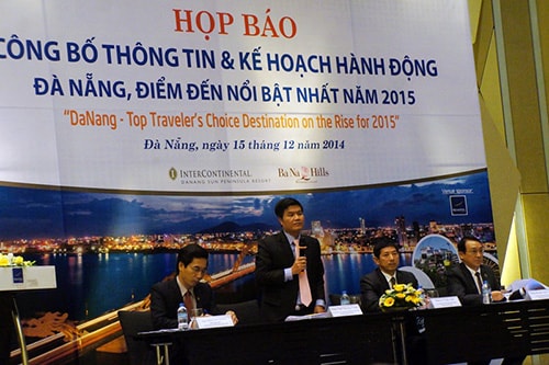 Toàn cảnh buổi họp báo công bố kế hoạch hành động du lịch.