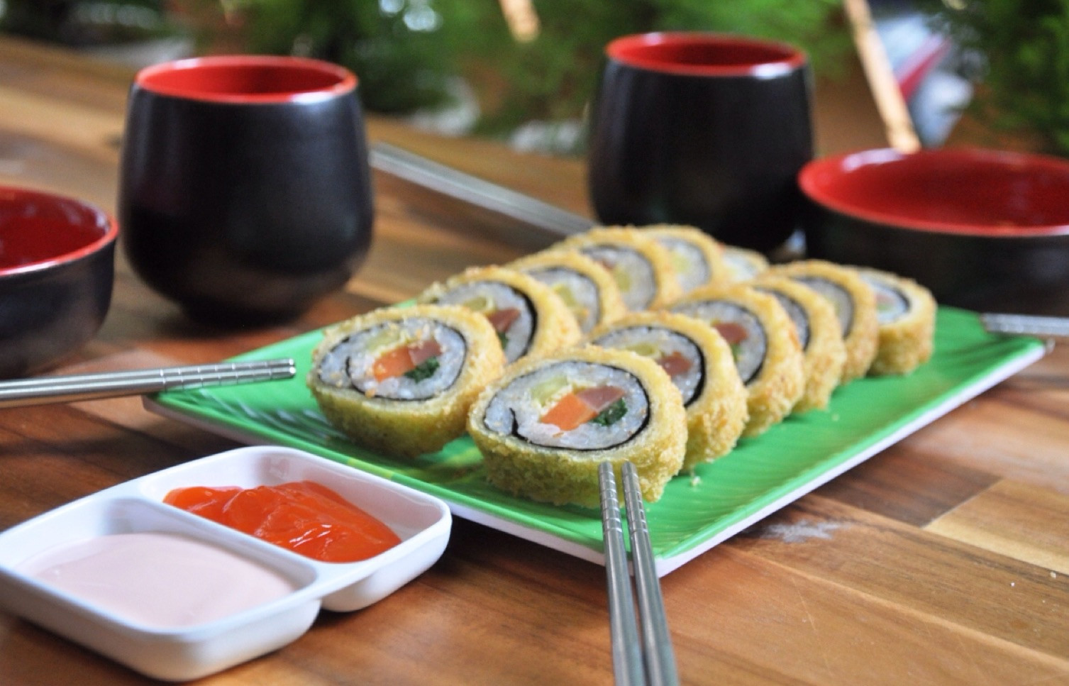 Gimbab chiên, một sáng tạo của nhà hàng được đăng ký bản quyền và thực khách Hàn Quốc khen ngợi