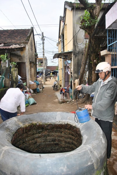 Giếng bà Họa, khối phố Bàn Thạch (phường Hòa Hương).